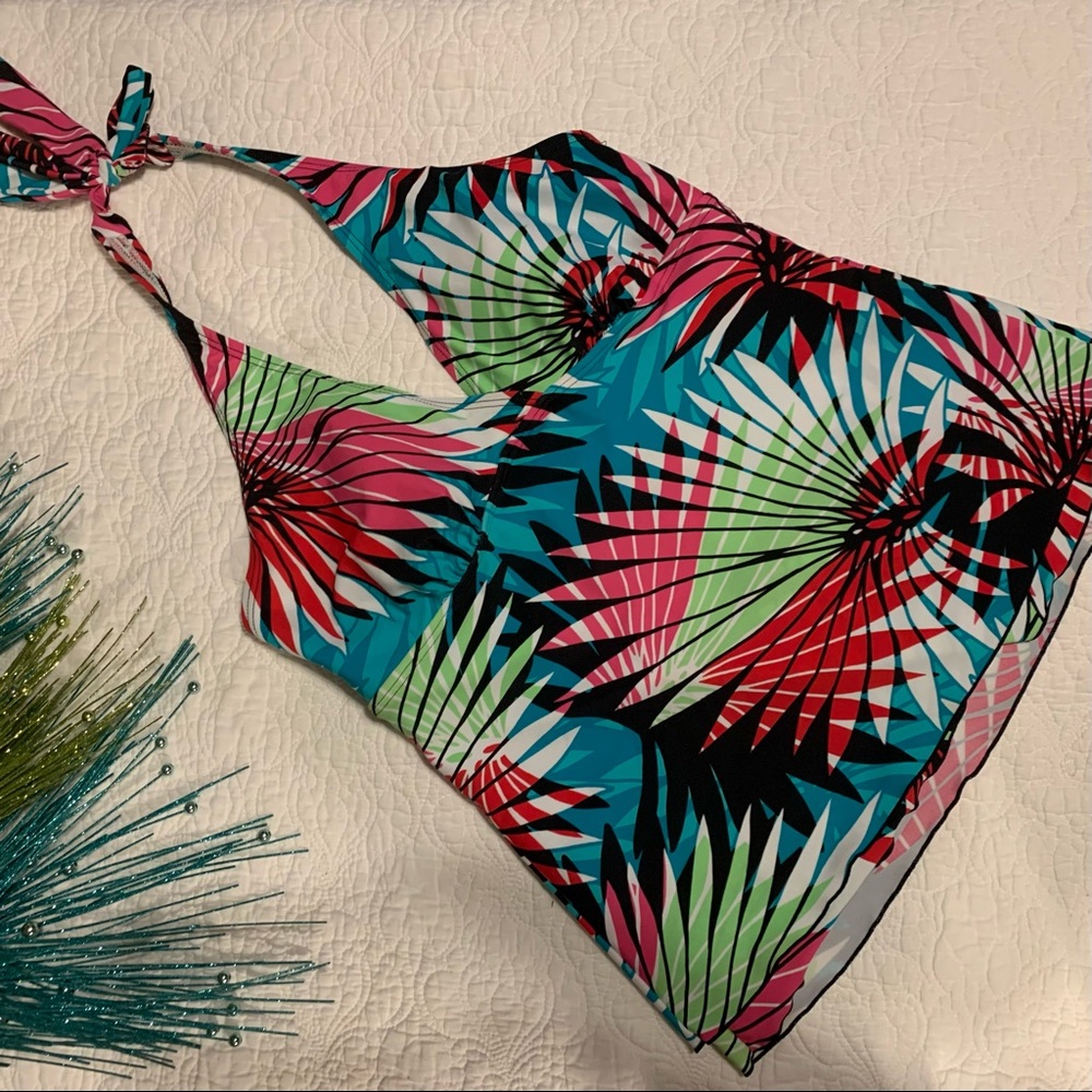 Croft & Barrow halter top swimsuit